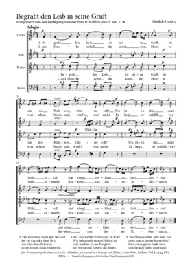 Begrabt den Leib in seine Gruft