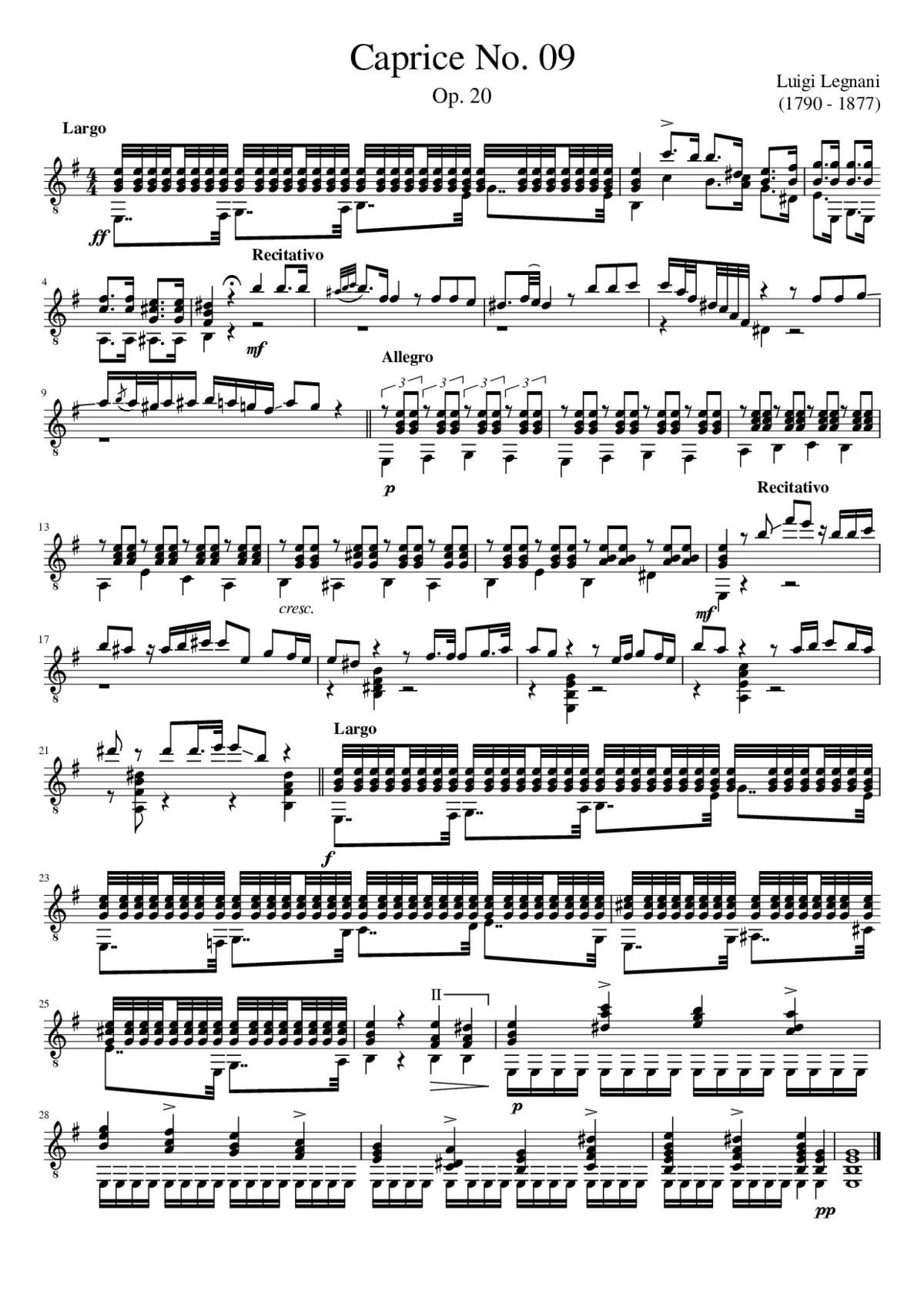 36 Caprices Op.20 - Page 1