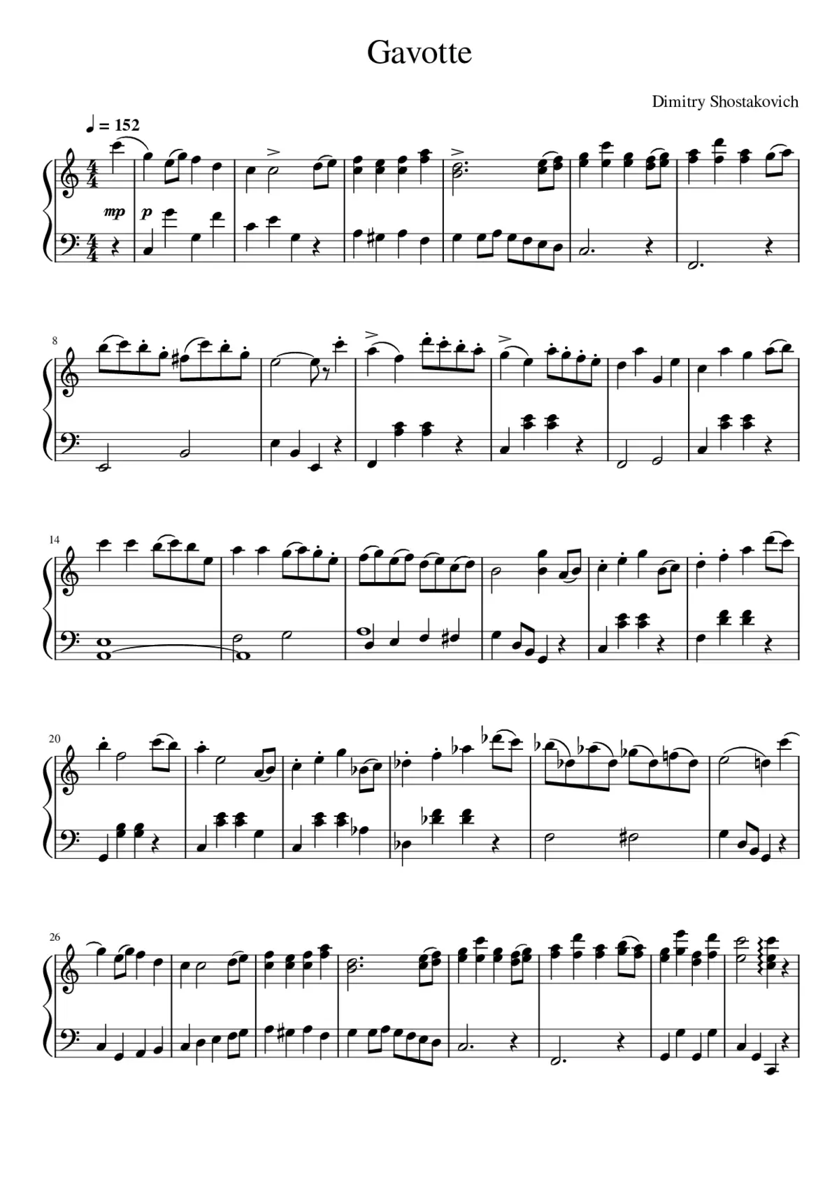 Gavotte - Page 1