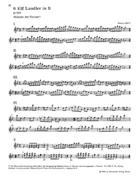 11 Ländler in B-flat major