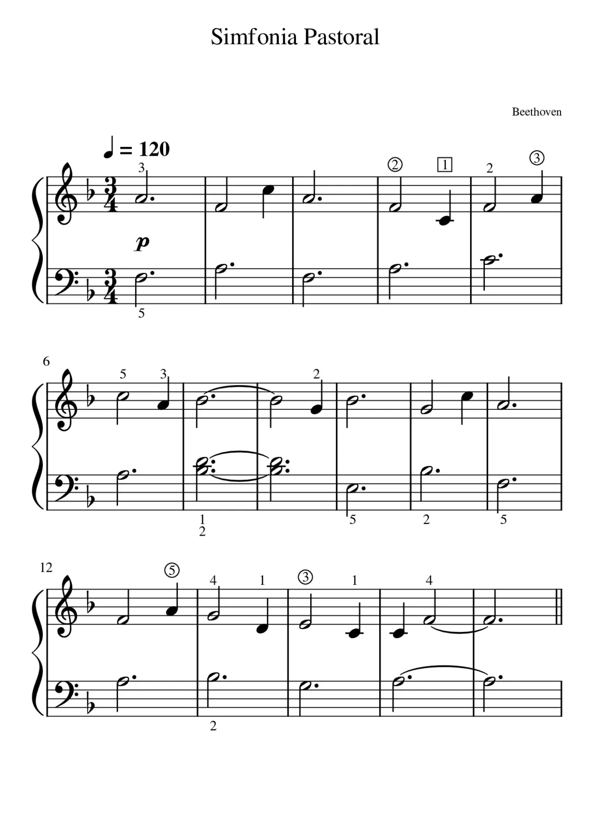 Simfonia pastoral - Beethoven - Page 1