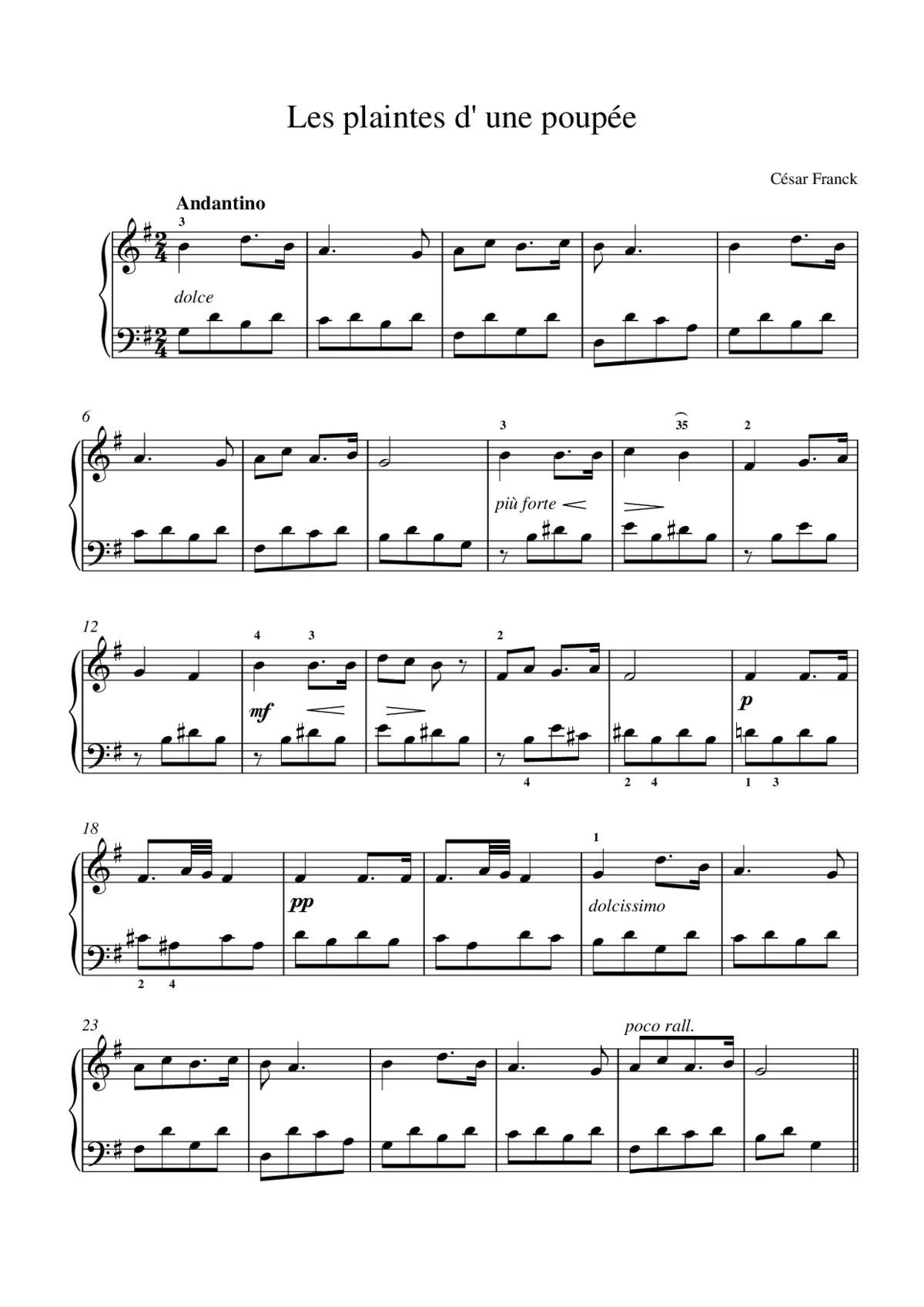 Les plaintes d'une poupée - Page 1