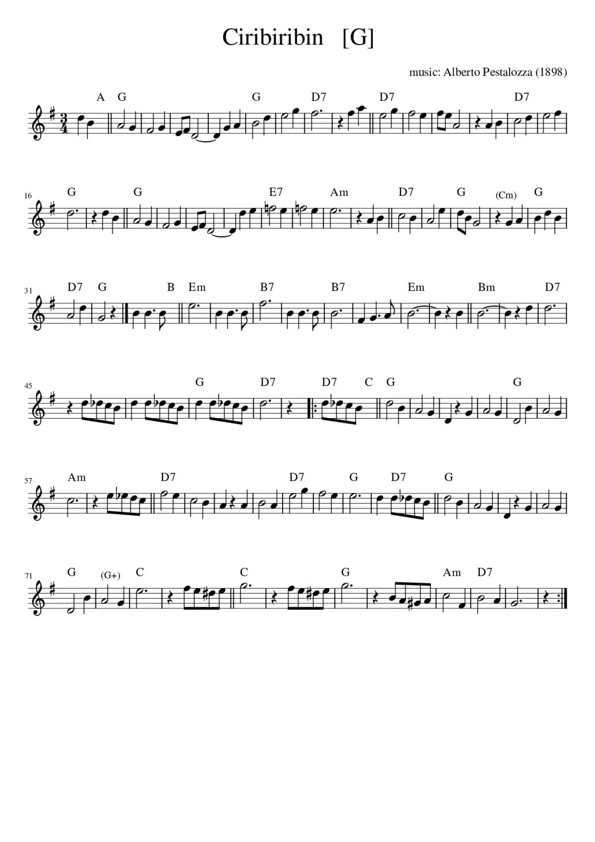 Ciribiribin - Page 1