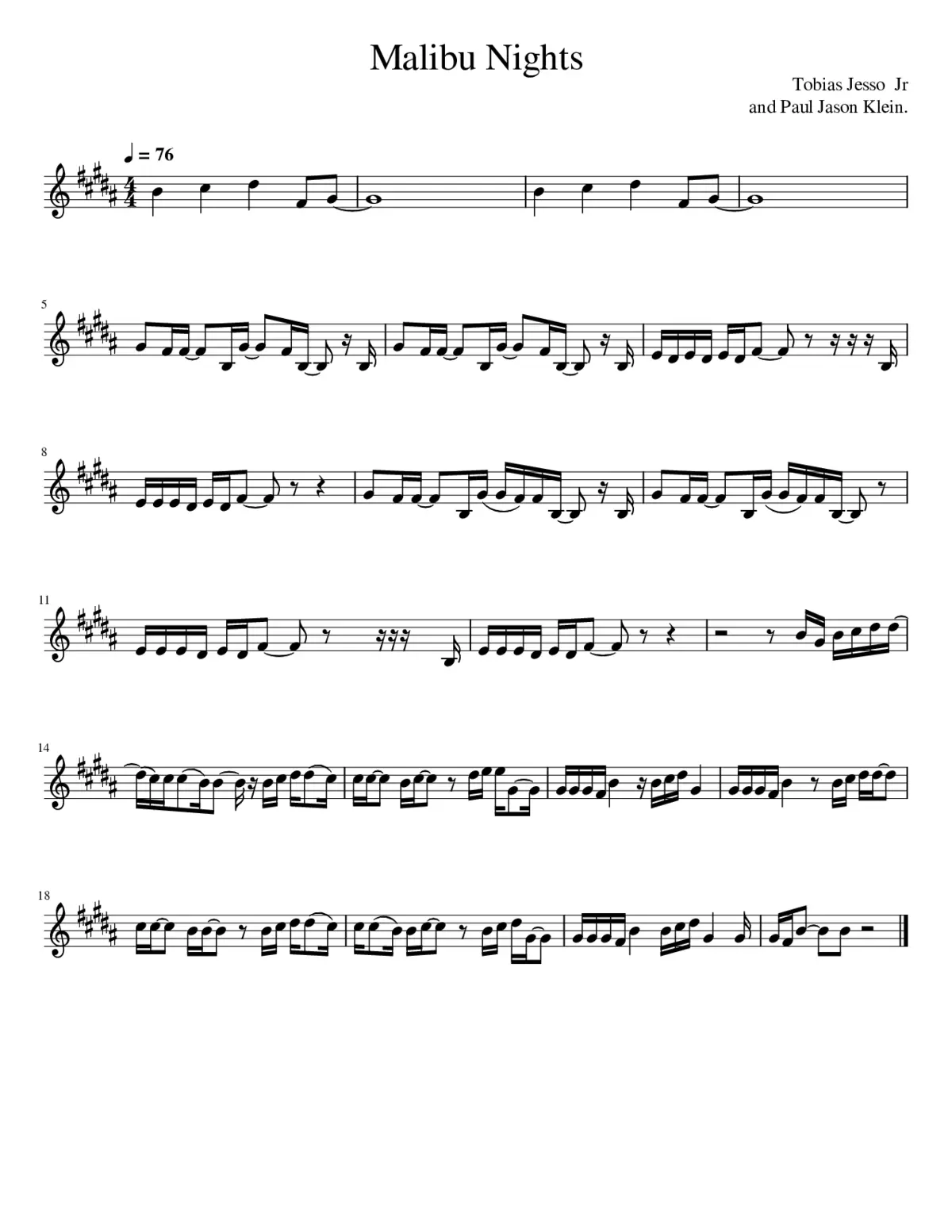 malibu nights - Page 1