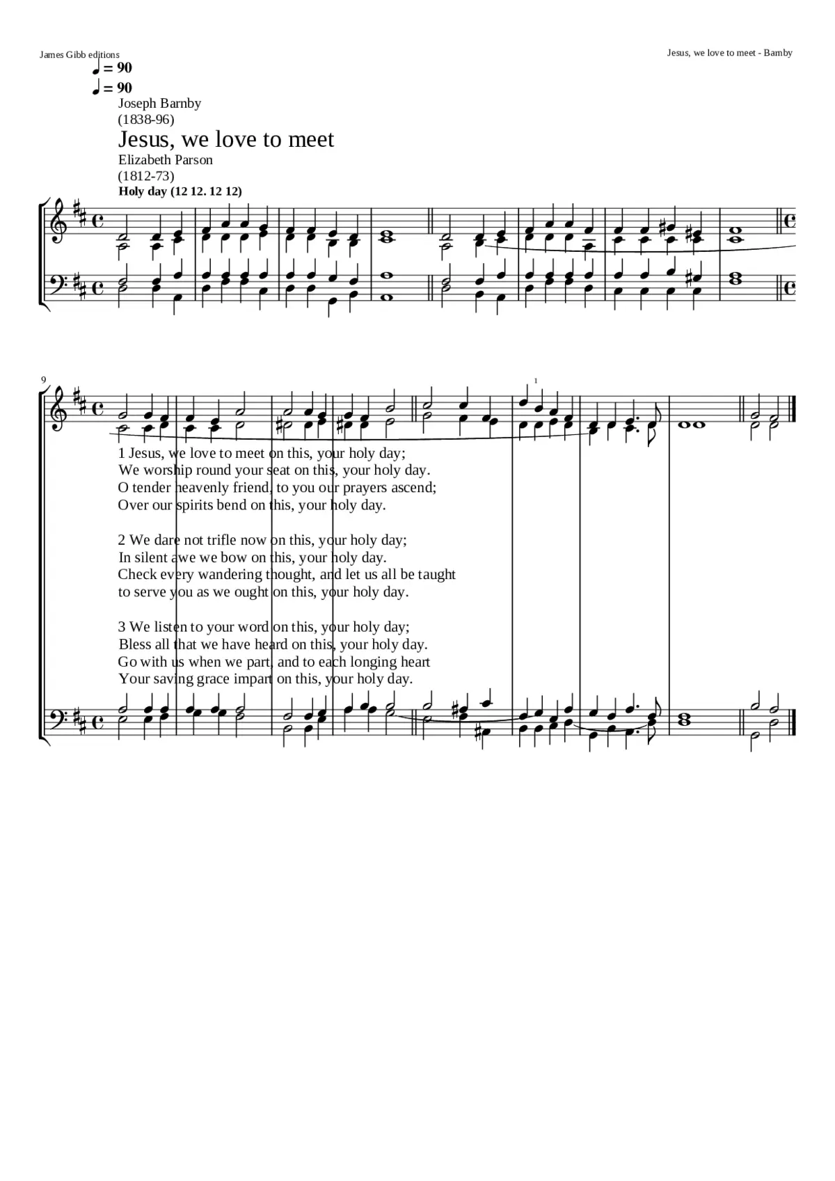 Jesus we love to meet - Page 1