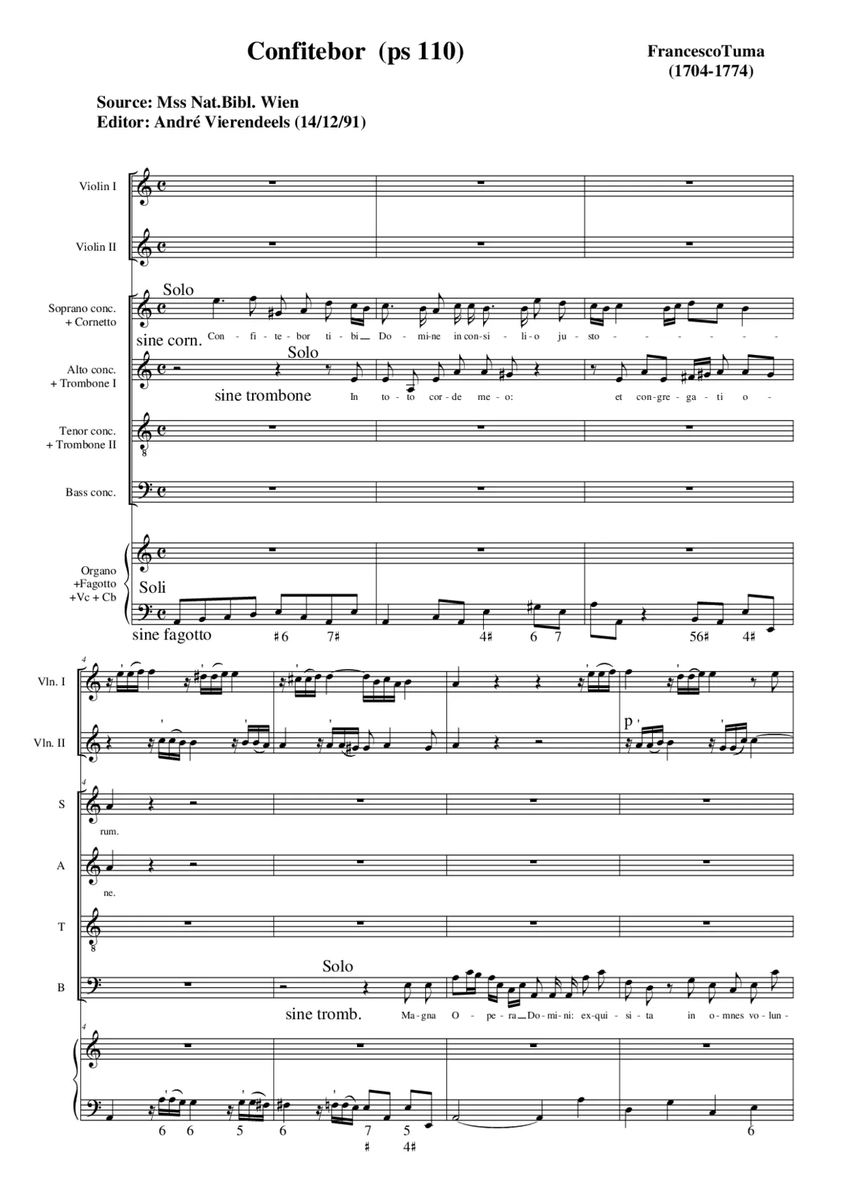 Confitebor tibi Domine - Page 1