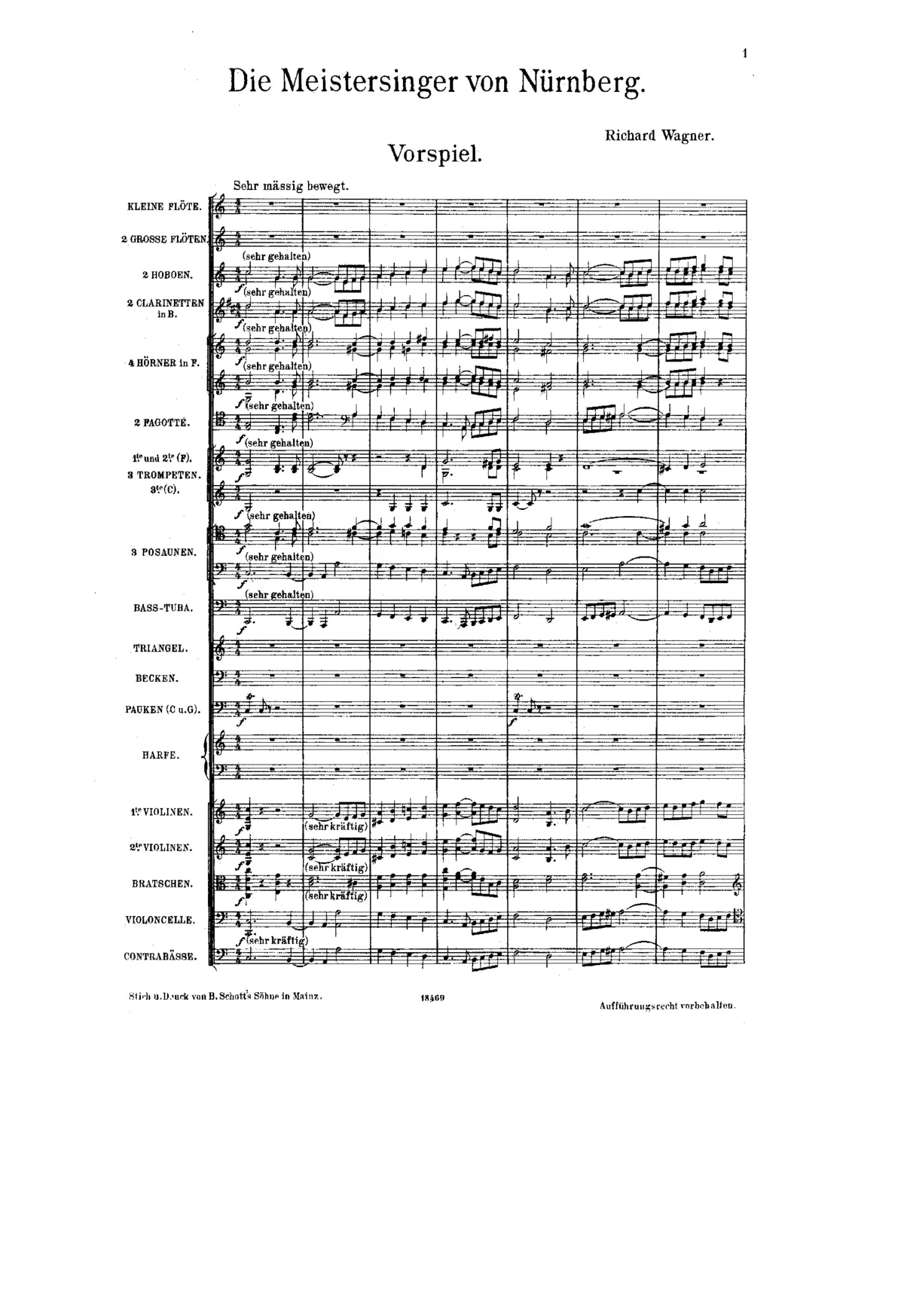 Die Meistersinger von Nürnberg - Page 1