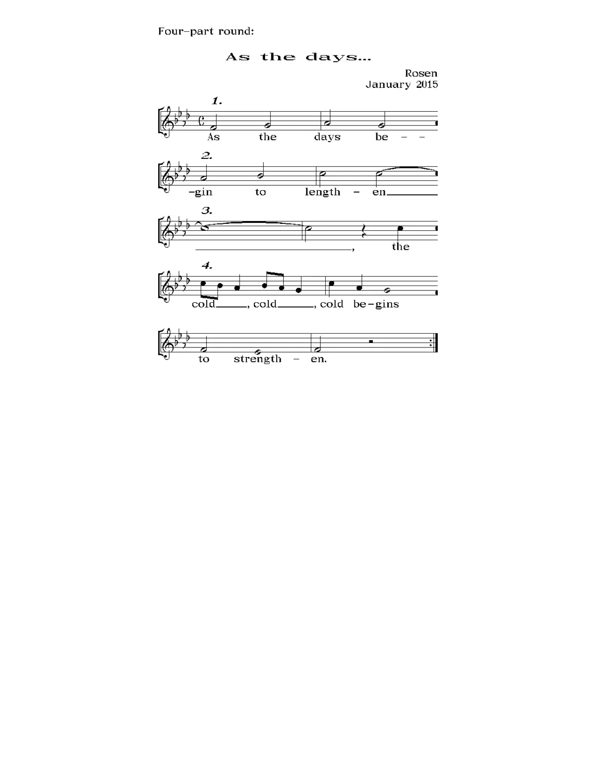 As the days... - Page 1