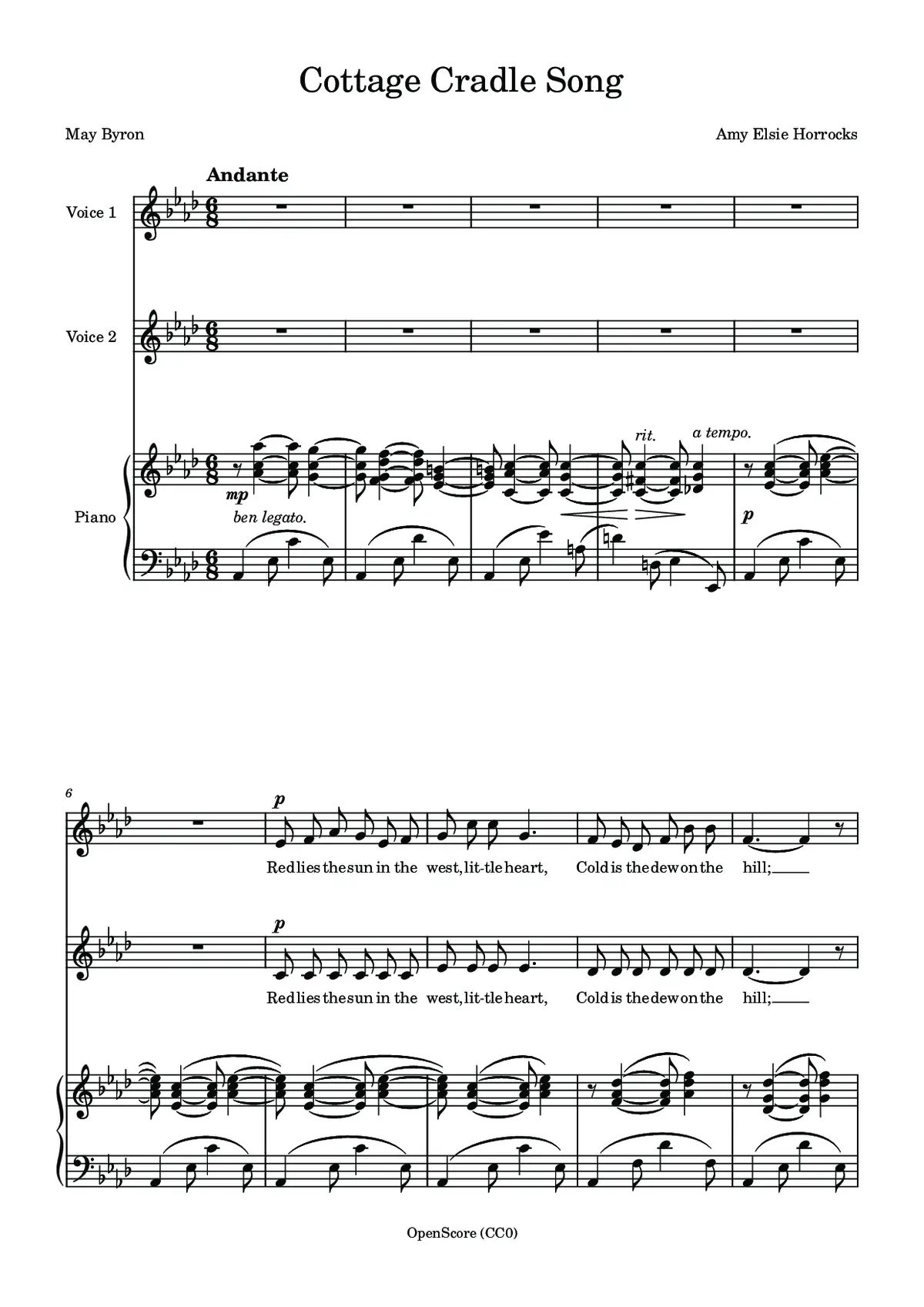 Cottage Cradle Song - Page 1