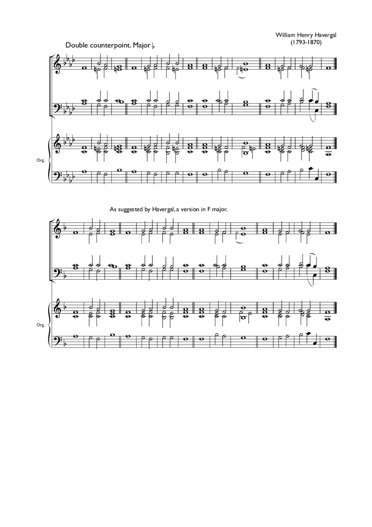 Double chant in F minor IV - Page 1