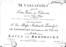 12 Variations on 'See the conqu'ring hero comes'