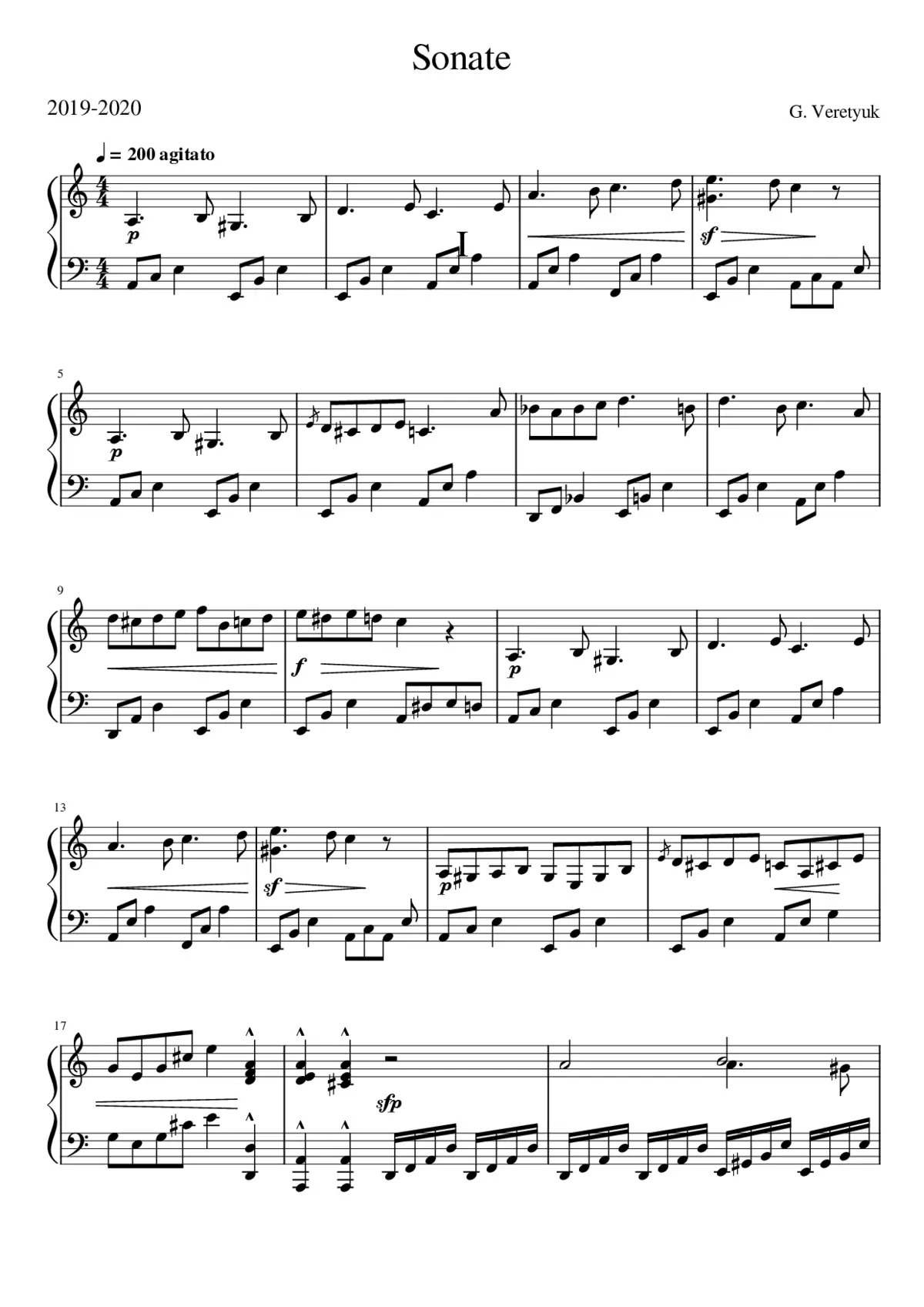 Sonate mvt I - Page 1