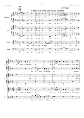 Cedan l'antiche tue chiare vittorie