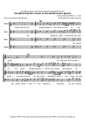 Ick ghink gister avent