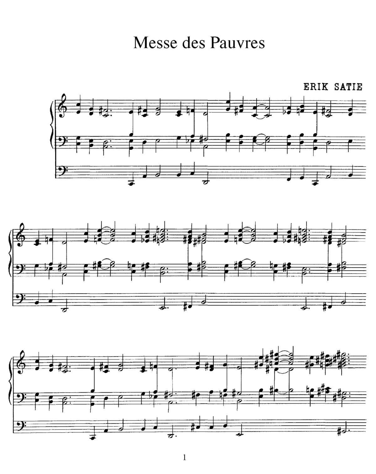 Messe des pauvres - Page 1