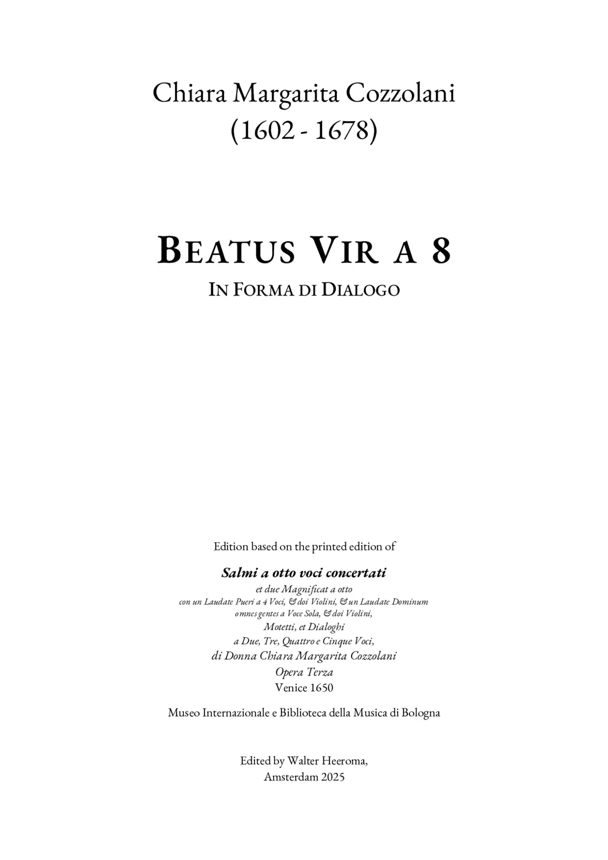 Beatus Vir - Page 1