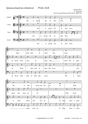Psalm 42 Ainsi qu'on oit le cerf