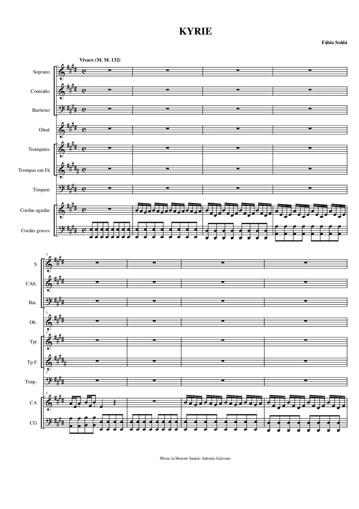 Missa in Honore Sancto Antonio Galvano - Page 1