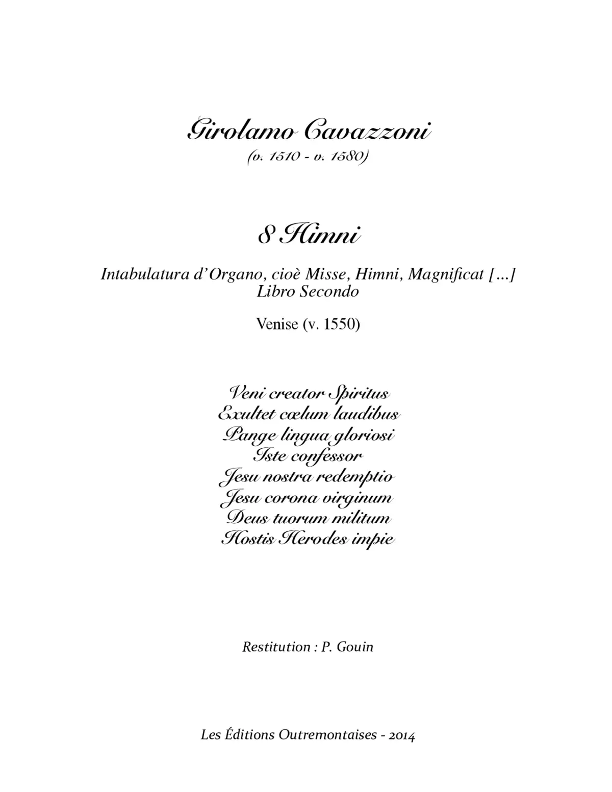 Dodici himni - Page 1