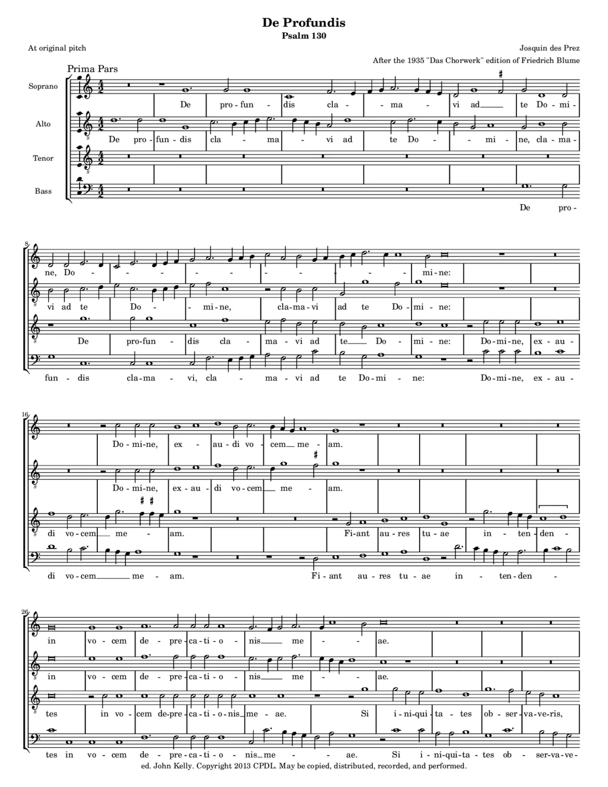 De profundis clamavi - Page 1