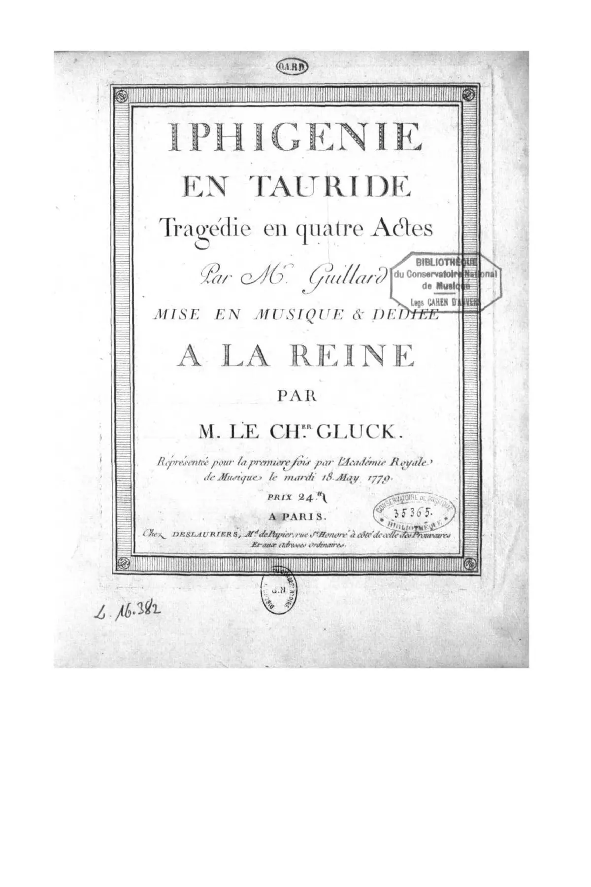 Iphigénie en Tauride - Page 1