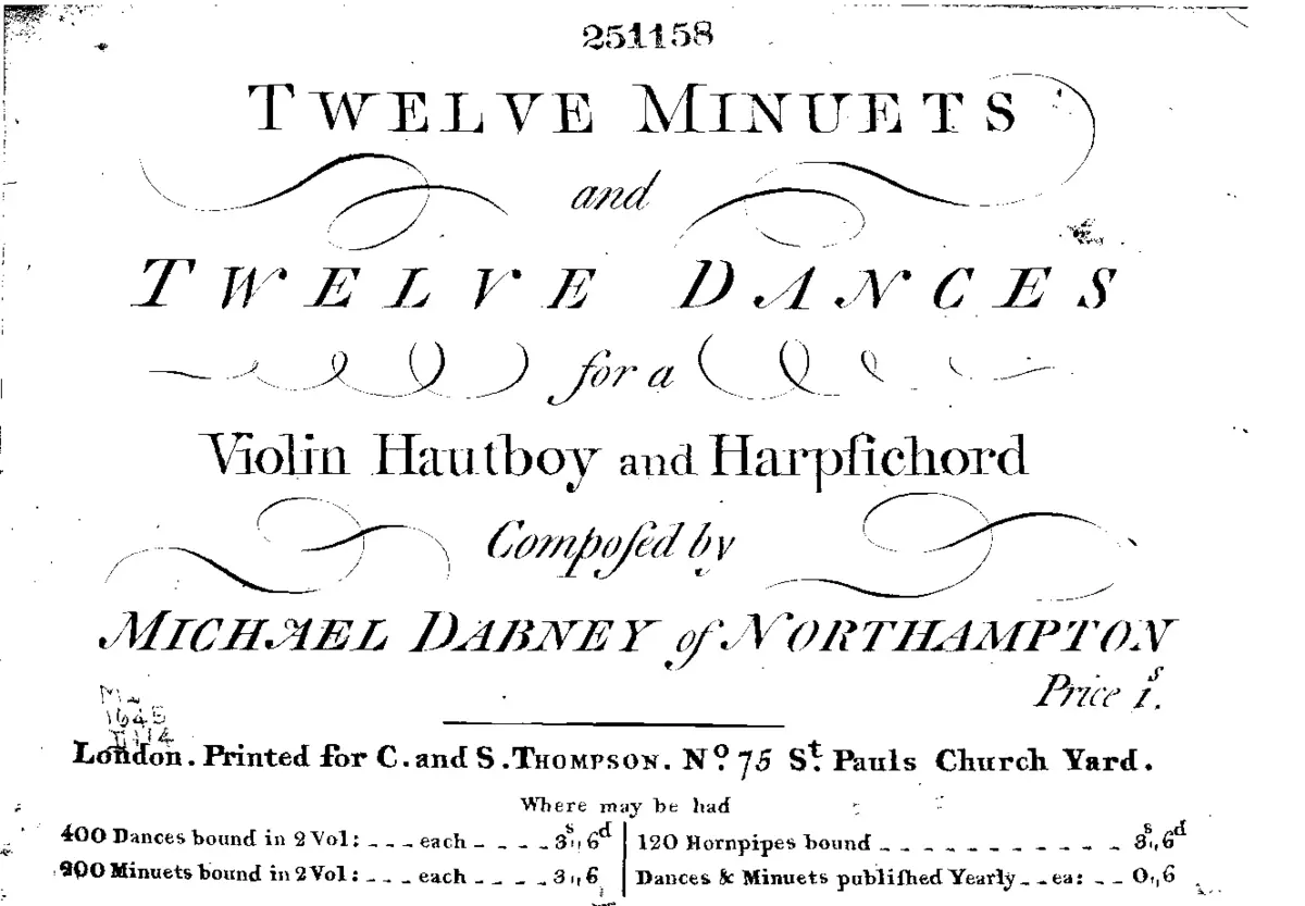 12 Minuets and 12 Dances - Page 1