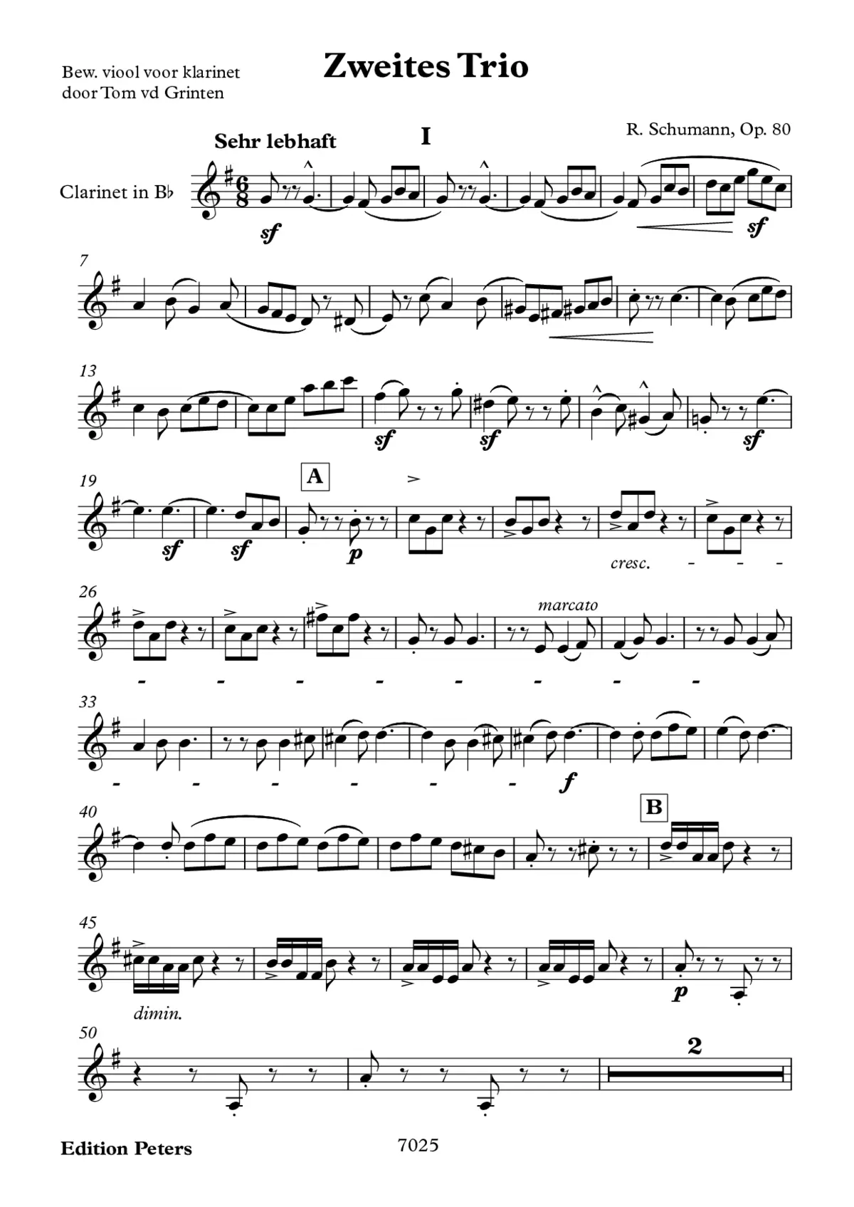 Piano Trio No.2 - Page 1