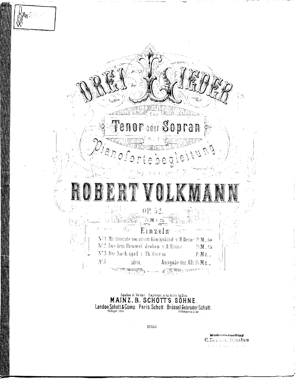 3 Lieder - Page 1