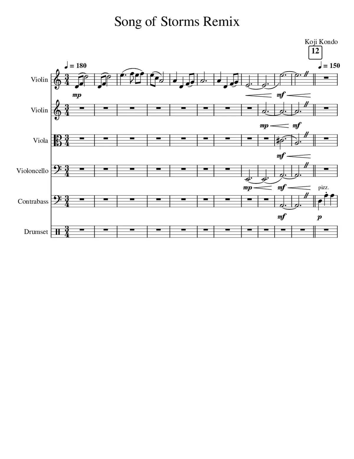 Song of Storms Remix - Page 1