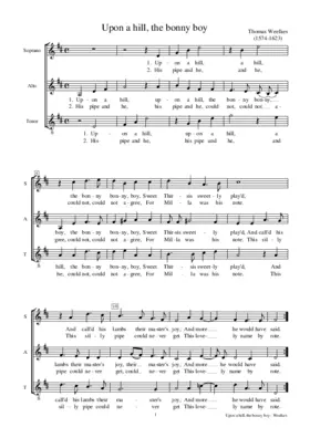 Upon a hill, the bonny boy