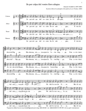 Se per colpa del vostro fiero sdegno