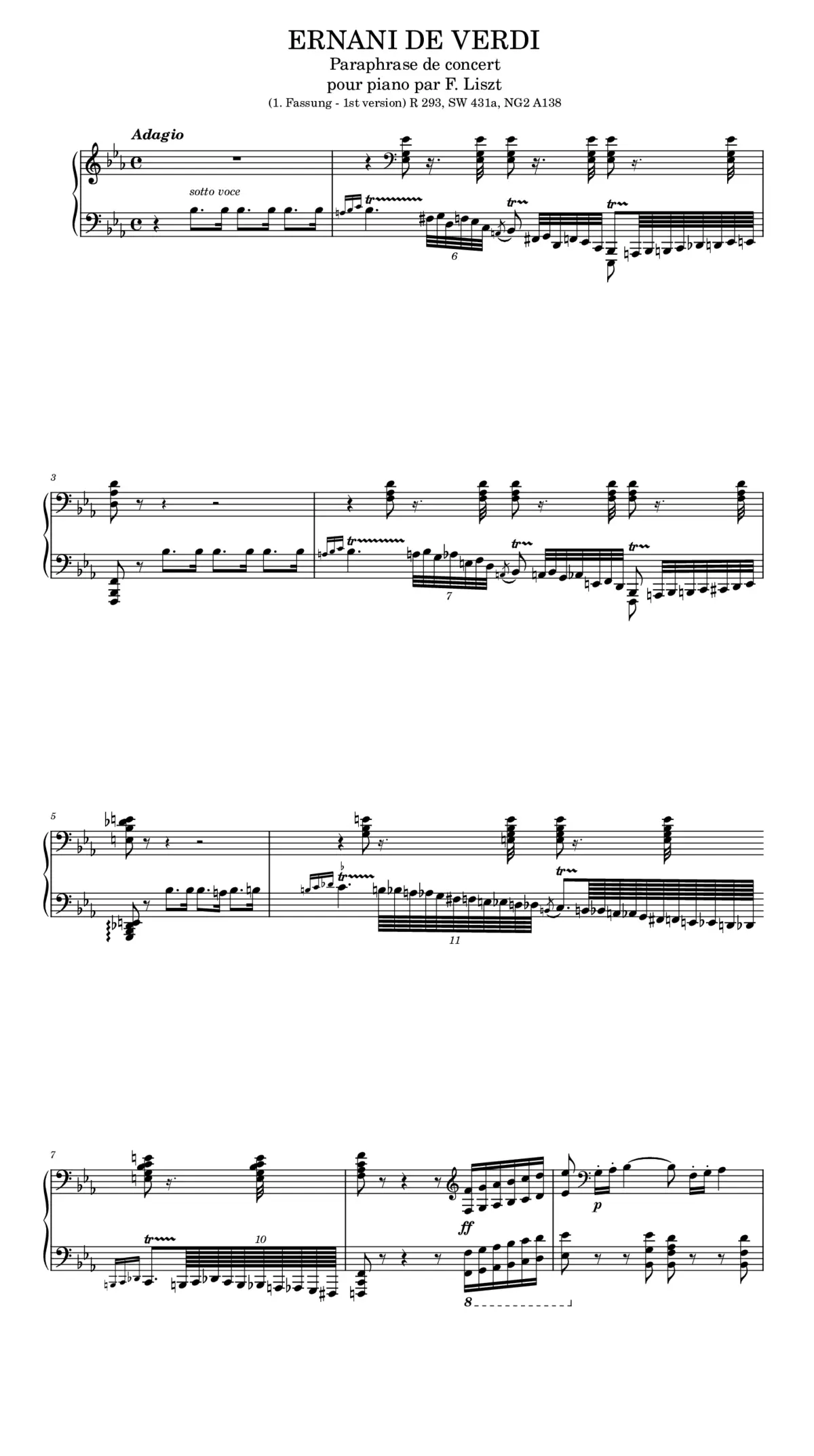 Paraphrase de concert sur Ernani I - Page 1