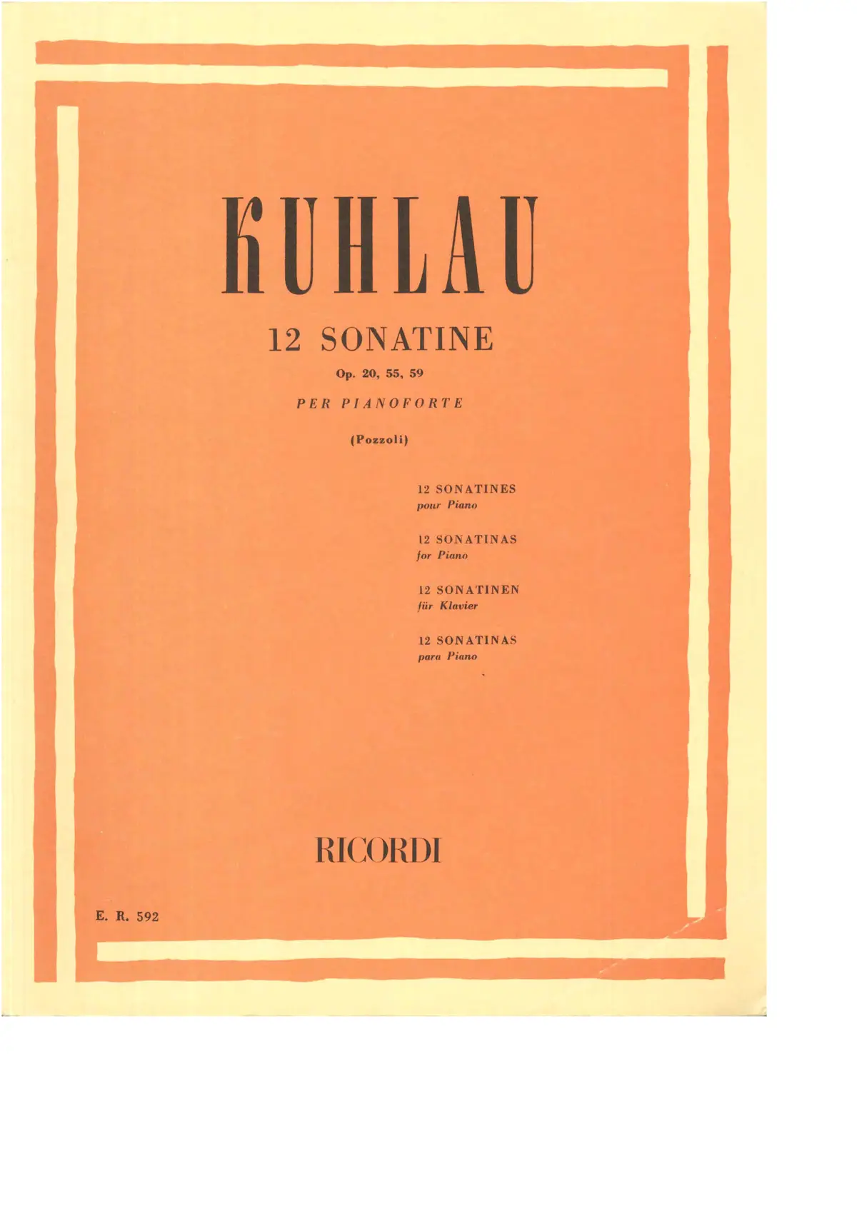 12 Sonatine per Pianoforte - Page 1