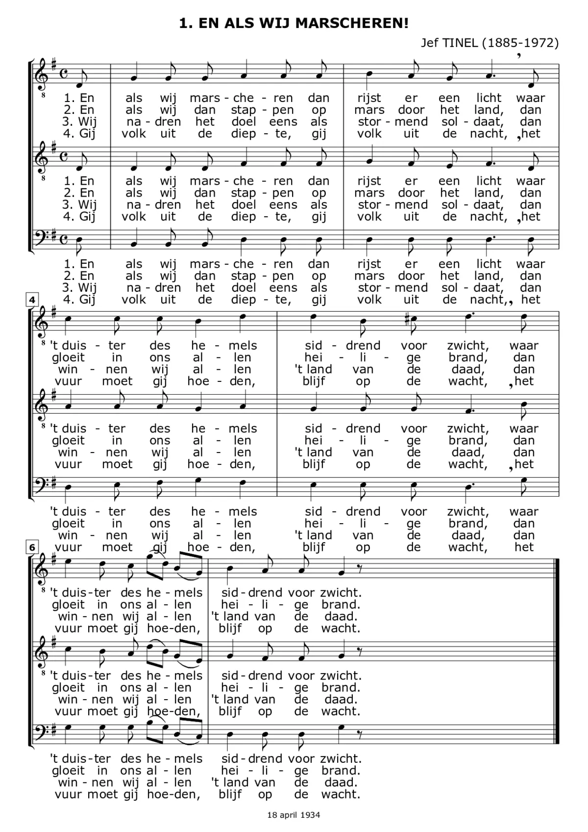 Two songs for male choir - Page 1