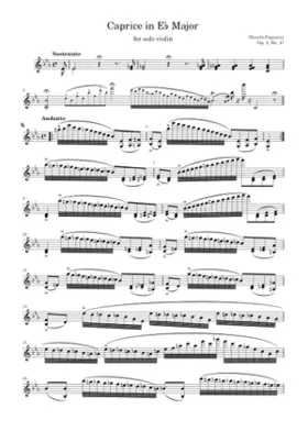 24 Caprices for Solo Violin Op.1