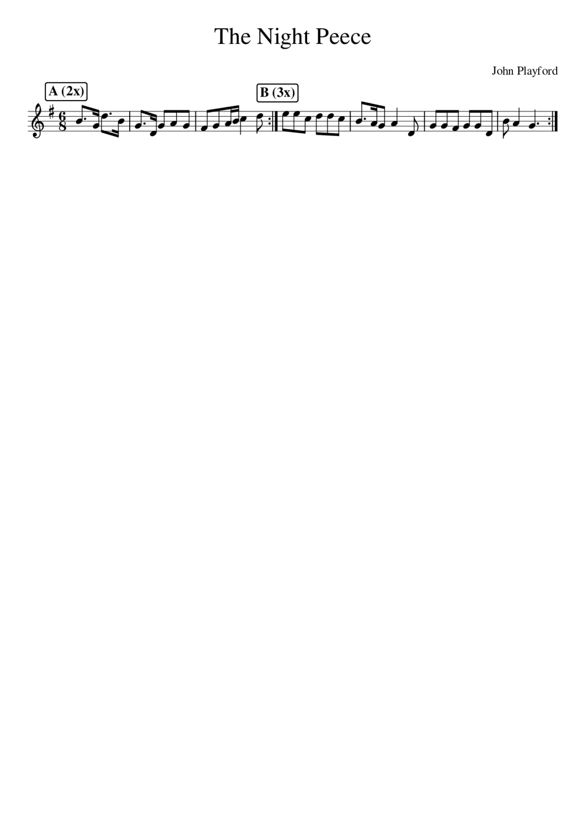 The Night Peece - Page 1