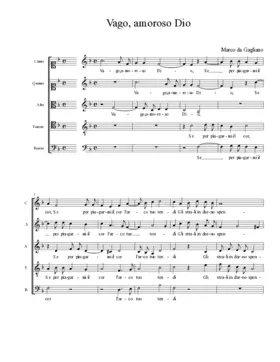 Vago, amoroso Dio