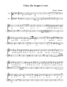 Oime che troppo è vero