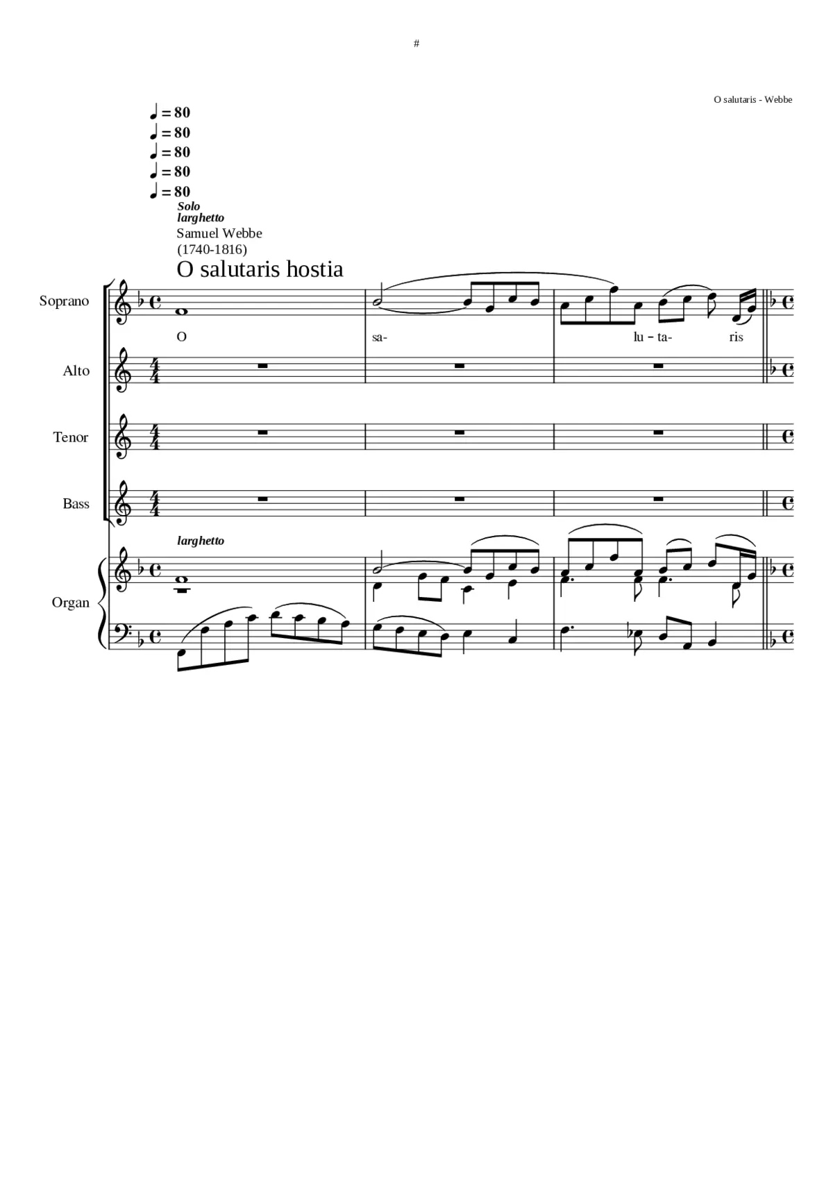 O salutaris II - Page 1