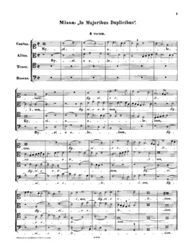 Missa in maioribus duplicibus