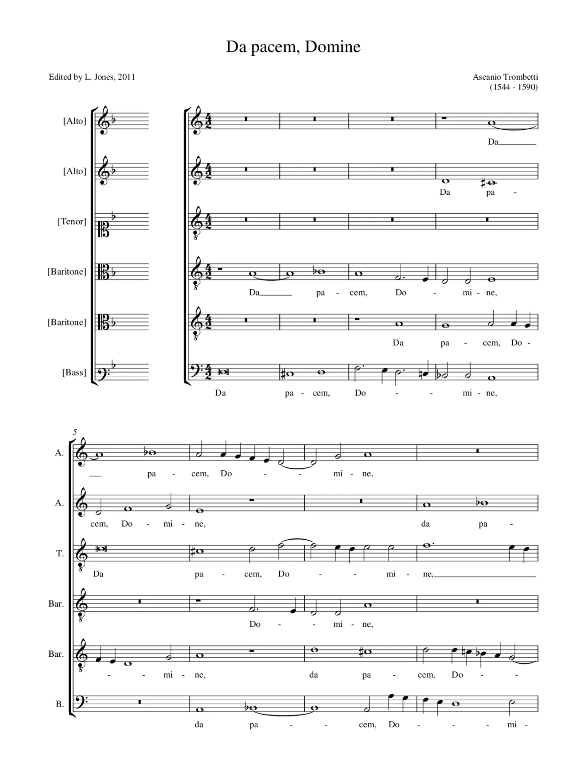 Da pacem Domine - Page 1