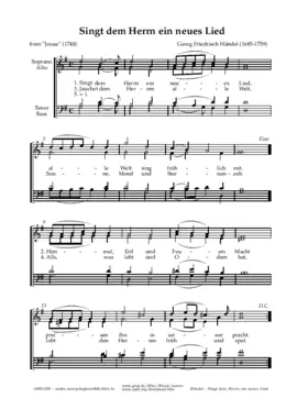 Singt dem Herrn ein neues Lied