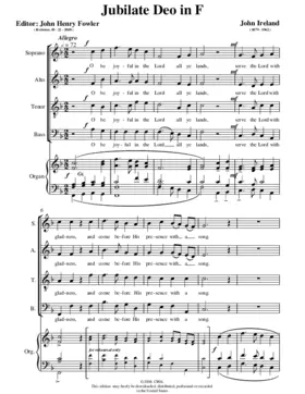 Jubilate Deo in F Major