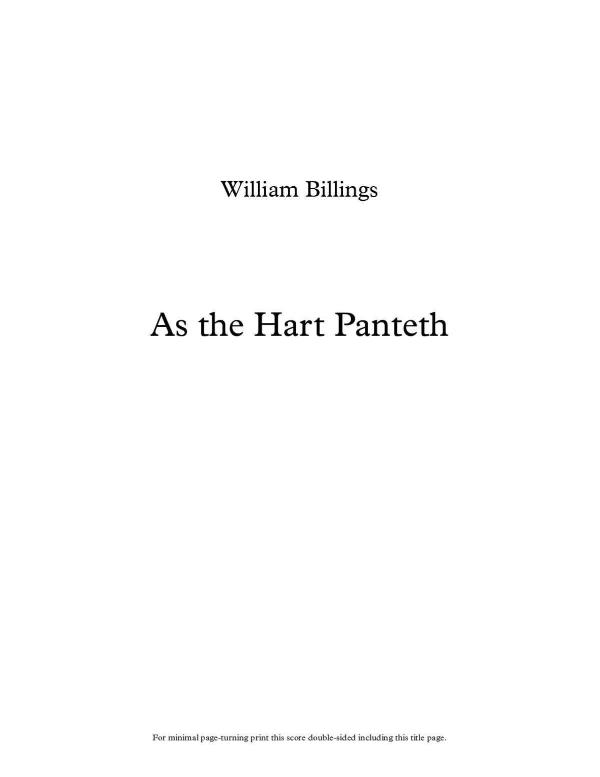 As the hart panteth - Page 1