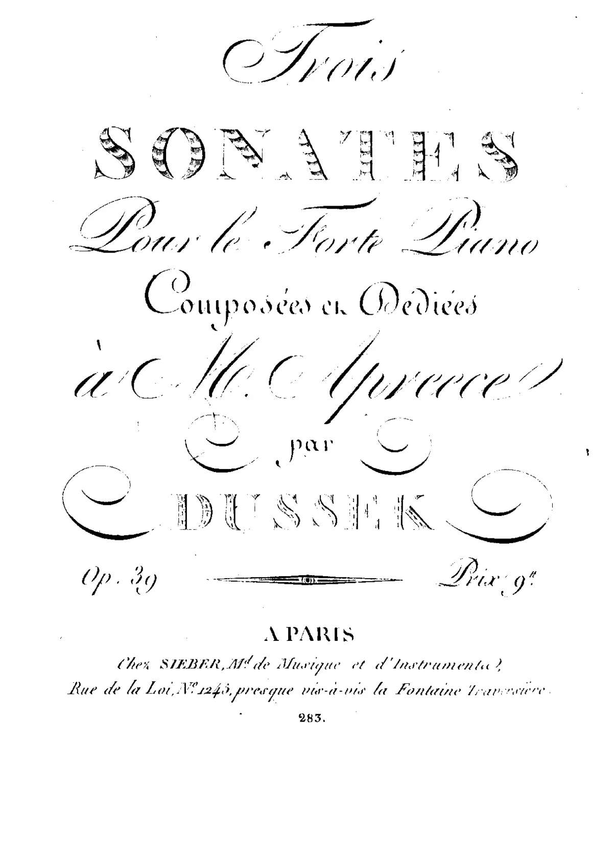 3 Piano Sonatas - Page 1