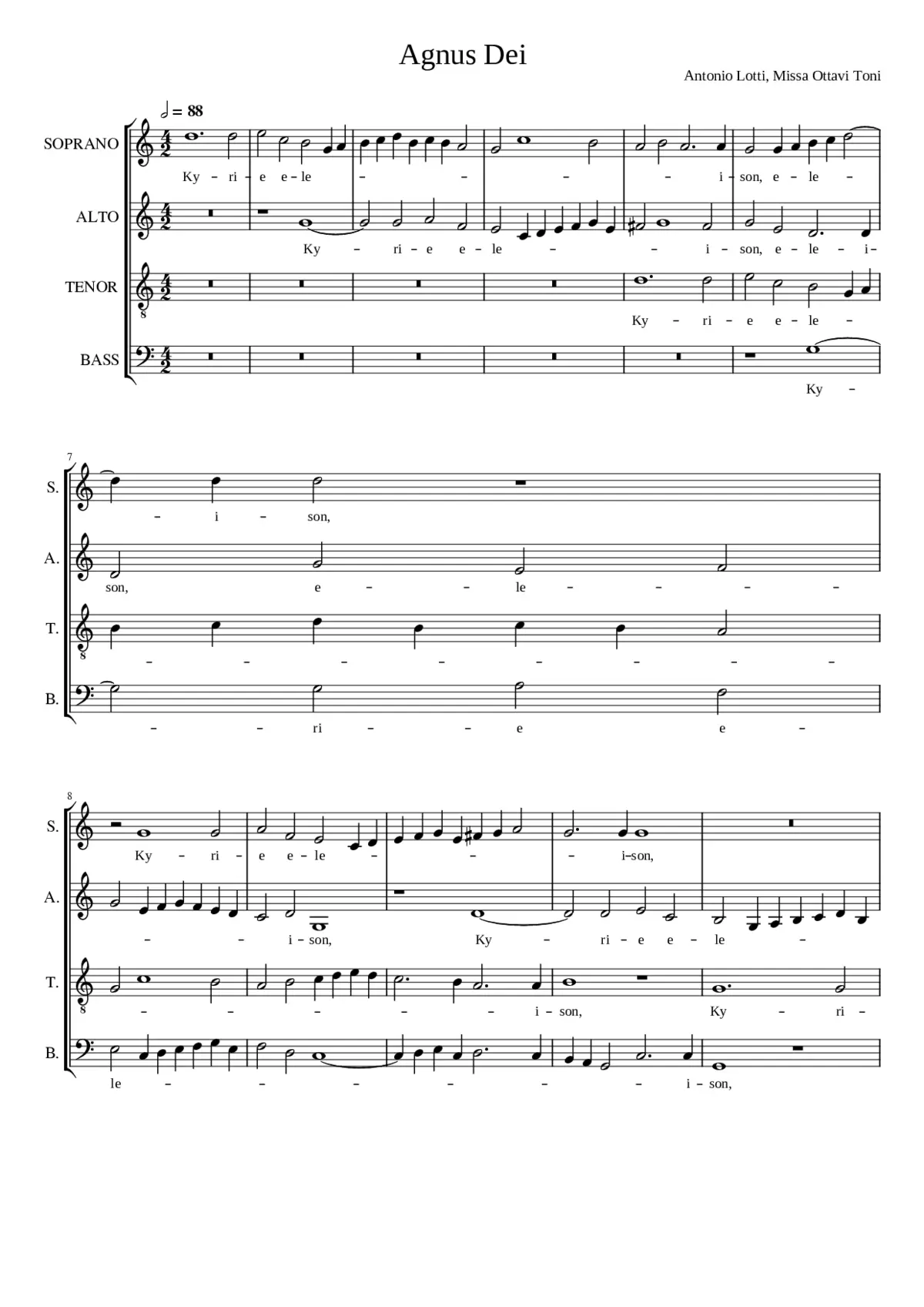 Missa Ottavi Toni - Page 1