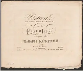 Pastorale avec imitation du Cornet de Postillon