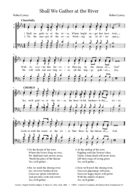 Shall we gather at the river?