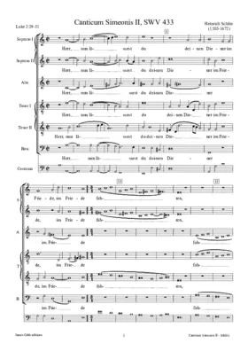 Herr, nun lässest du deinen Diener, SWV 433