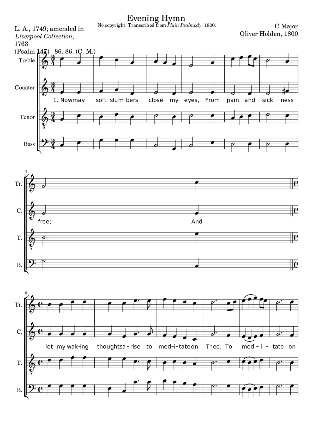 Evening Hymn - Page 1